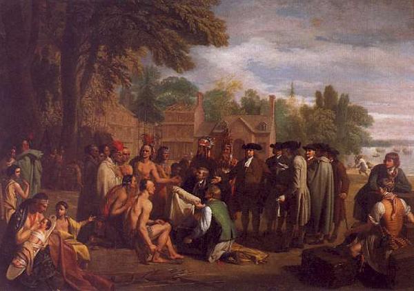 Benjamin West William Penn s Treaty with the Indians Germany oil painting art
